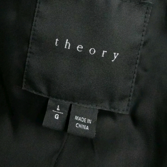 Theory wool blend herringbone cocoon dolina coat - Picture 11 of 13